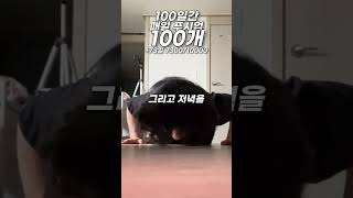 매일 푸시업 100개 +73 7300/10000