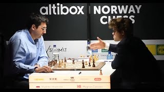 BRILLIANT VICTORY!!! VLADIMIR KRAMNIK TAKES DOWN MAGNUS CARLSEN - NORWAY CHESS 2017 ROUND 7