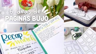 6 ideas de páginas para tu Bullet Journal! 🌼✨