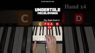 Easy how to play Megalovania on Piano (From Undertale)