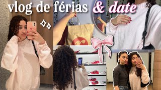 vlog de férias: date com a bestie, shopping day, assisti divertidamente, comprinhas🎀