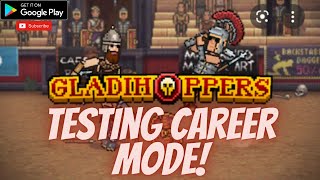 Gladihoppers Gameplay Career Mode ⚔ Gladiator Battle Simulator! ⚔ #android