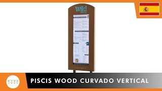 Expositor - Piscis Wood Curvado Vertical