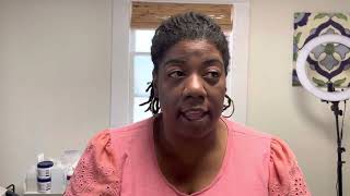 African American woman talks about laser hair removal on her face