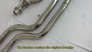 HMD Exhaust System For BMW M3 M4 Stainless Steel Catback with Valve and Tips