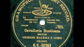 Giorgio MALESCI - Brindisi (Cavalleria Rusticana - Mascagni) -  1902