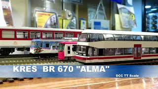 TT Scale KRES BR 670 BiLevel Rail Car