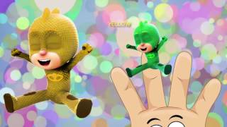 Pj Masks Gekko Learn Colors for Kids Children Finger Family Nursery Rhymes Learning Video