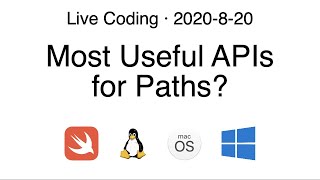 Most Useful APIs for Paths? | Stream Archive