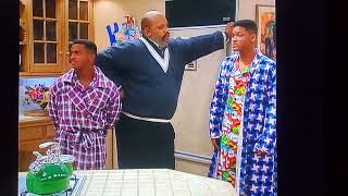 Fresh Prince of Bel Air- Aunt Viv tricks Will, Uncle Phil and Carlton.