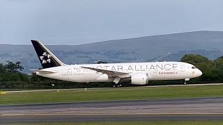 Ethiopian Airlines 787-8 "STAR ALLIANCE" livery takeoff from Manchester Airport