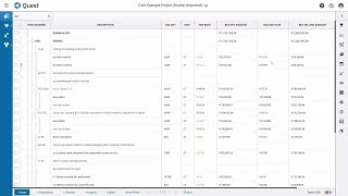 Trimble Quest: How to apply supplier quotations to a project estimate