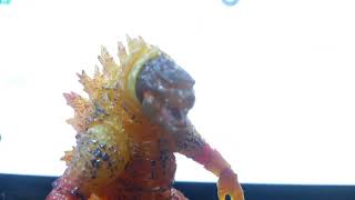 Burnig godzilla stop motion test