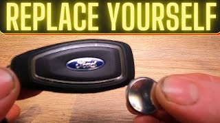 Ford keyless key battery replacement how to replace central locking kuga focus fiesta ranger