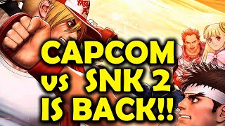 CAPCOM VS SNK2 IS BACK!! CAPCOM FINALLY DID IT! PLASMA SWORD AND MORE GAMES!