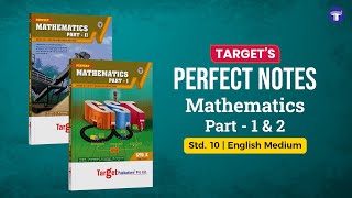 Std. 10 Perfect Maths 1 & 2 Combo | Target Publications