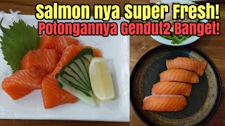 Salmonnya Super Fresh dan Potongannya Gendut2 Banget! Umaku Sushi! Paling Mantap se Bintaro Raya!