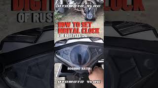 How to set digital clock of Rusi Flex 125i