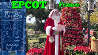 Disney World Santa: EPCOT France Santa Pere Noel Storyteller