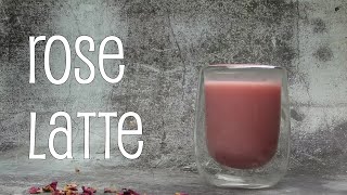 Rose Latte with Coconut Milk/Vegan Rose Latte