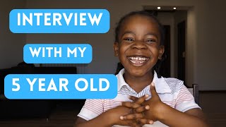 FUNNY INTERVIEW WITH TODDLER | 5 YEARS OLD