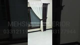 Multi Color Double Curtains From Mehshan Interiors