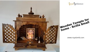 Wooden Temple / Pooja mandir || Pooja ghar - Scilla Small and Big