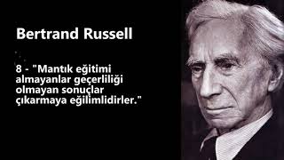 Bertrand Russell iz bırakan 20 sözü