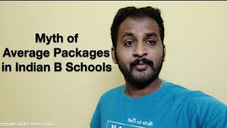 Myth of average packages in B schools | Real scenario in B schools | Suhas , XLRI student  |