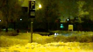 BMW E39 M5 playing in snow