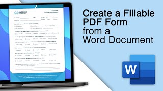 How To Create A Fillable PDF Form From A Word Document! [3 Methods]