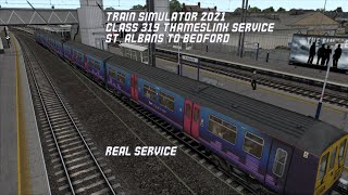 Train Simulator 2021- St Albans to Bedford. Real Service