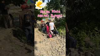 KA RISYA RIVIA COBAIN BERENANG DI SUNGAI! 😍❤️ #viralvideo #shorts