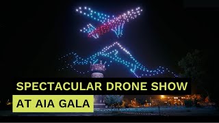 Spectacular drone show at the AIA Gala I Visual Europe Group