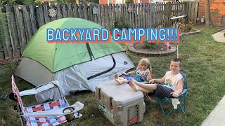 Backyard Camping!