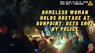 Homeless Woman Takes Hostage, Exchanges Gunfire with Police