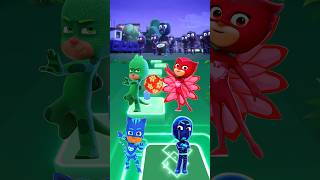 PJ Masks - Owlette 🆚 CatBoy 🆚 Night Ninja 🆚 Gekko X Dance Song Tiles Hop EDM Rush #shorts