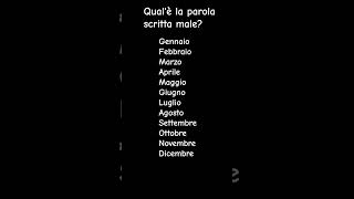 gennaio febbraio marzo aprile maggiio giugno luglio agosto settembre... #shorts