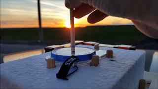 (Erroneous) Sunset observation with magnetic compass 16-03-2019