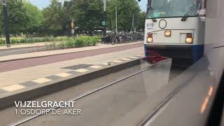 Rit Amsterdam Tram: Tram 1 Muiderpoortstation naar Osdorp de Aker Verbeter #Ceyhungamingtube