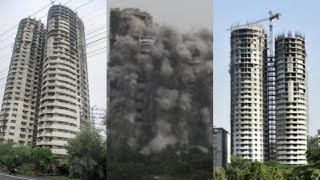 Noida Twin Tower Demolished | Noida Supertech Building Blast | building destroy 2022 short