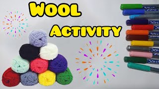 Wool Activity  | Wool Craft | Magic pen | DIY | kids Craft