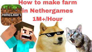 How to make Farm in Nethergames Skyblock || Minecraft Nethergames Skyblock #longvideo #viral