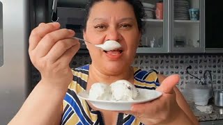 COMO FAZER SORVETE DE CREME COM UVAS PASSAS-POUCOS INGREDIENTES CREMOSO GOSTOSO E FACIL