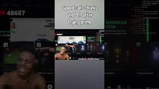 IShowSpeed calls Chunkz and 911 after trying prime