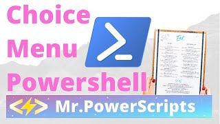 Simple choice menu in Powershell