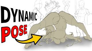 HOW TO DRAW DYNAMIC POSE | Tips for gesture expressive Poses