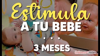 🤩 EJERCICIOS para estimular BEBÉS DE 3 MESES