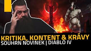 KRITIKA, KONTENT & KRÁVY | SOUHRN NOVINEK | DIABLO IV