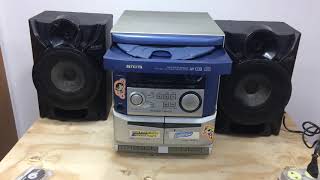 Aparelho de Som CD, Rádio e Toca Fitas Aiwa NSX BLI3